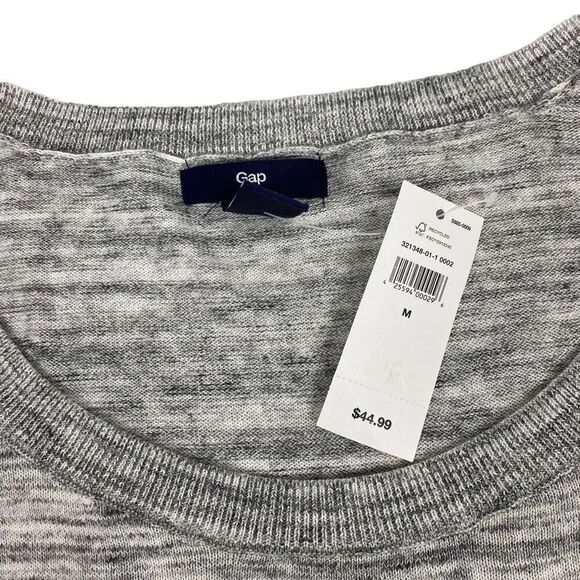 Gap Women's Drop Shoulder Light Gray Sweater size Medium NEW - Picture 4 of 7